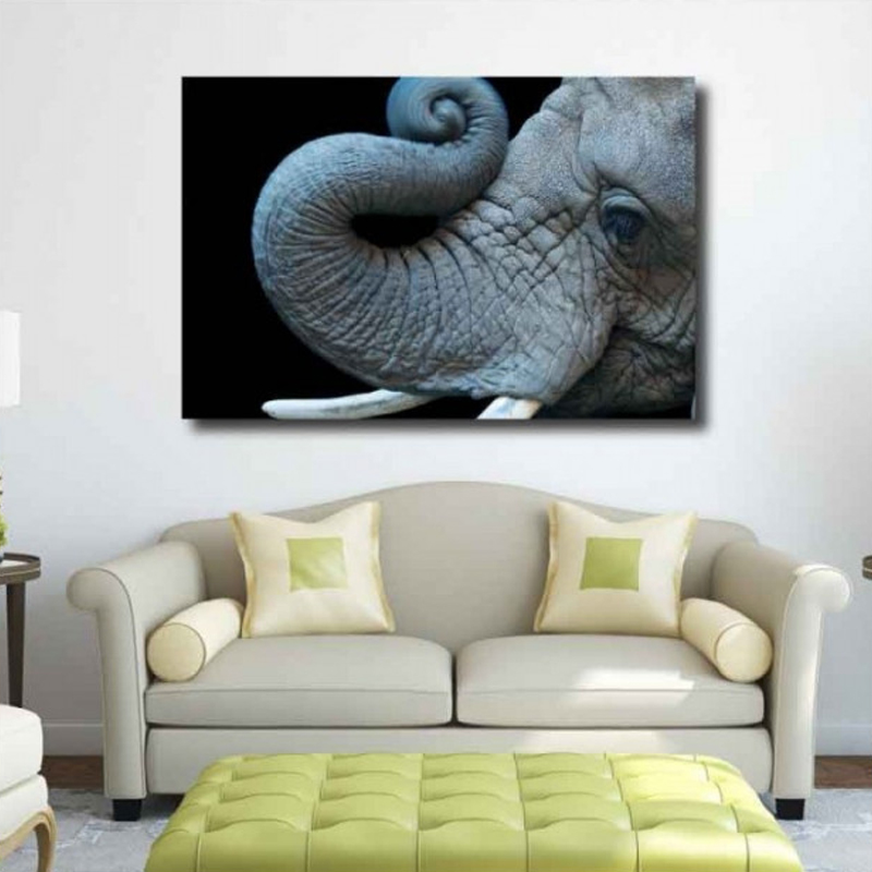 Πίνακας σε καμβά με Ζώα Ελέφαντας